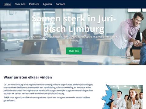 screenshot LawHubLimburg homepage